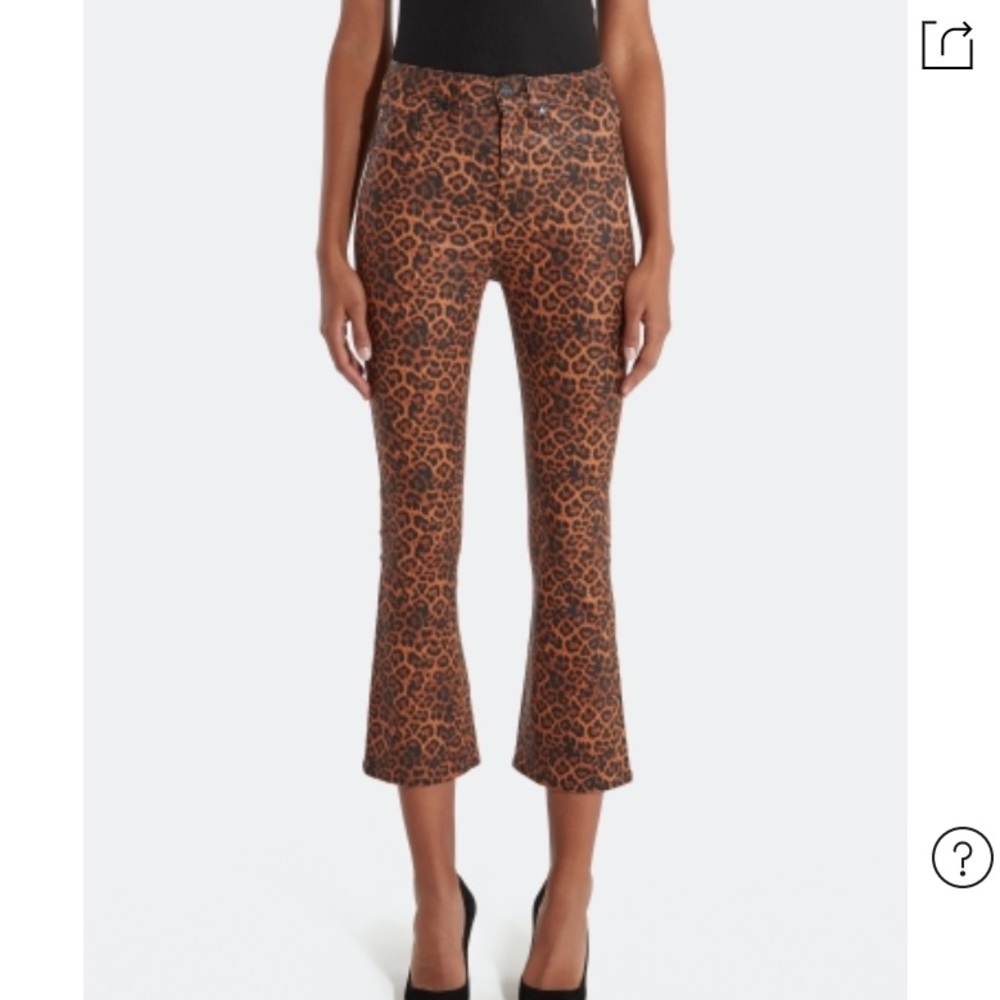 7for All Mankind print high rise slim fit jeans